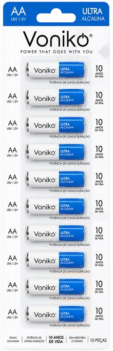 Voniko Pilha AA - 10 un.